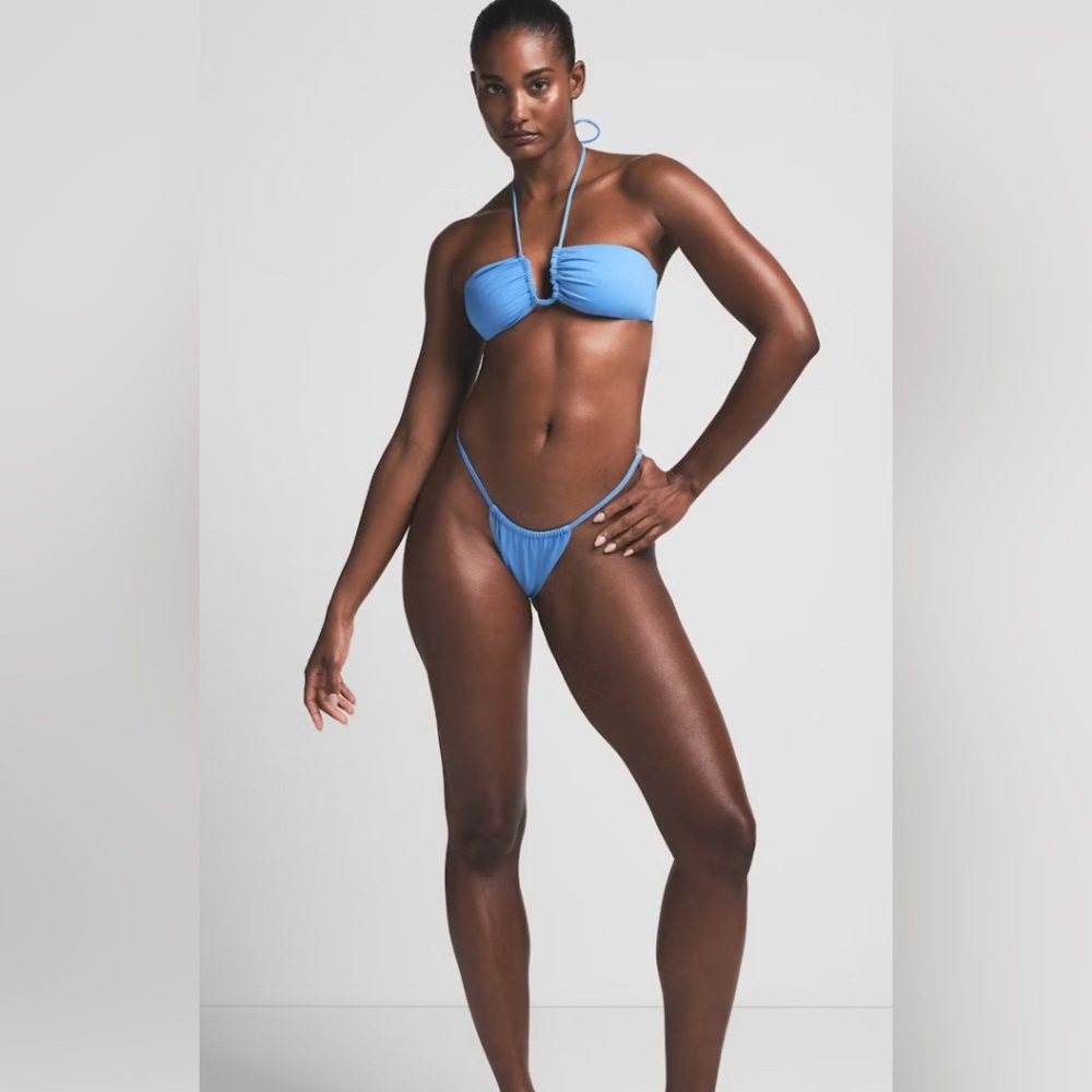 Skims Blue Bandeau Bikini set